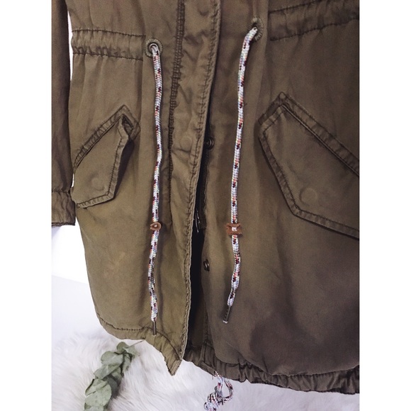 Lightweight Army green utility parka jacket - Picture 7 of 8